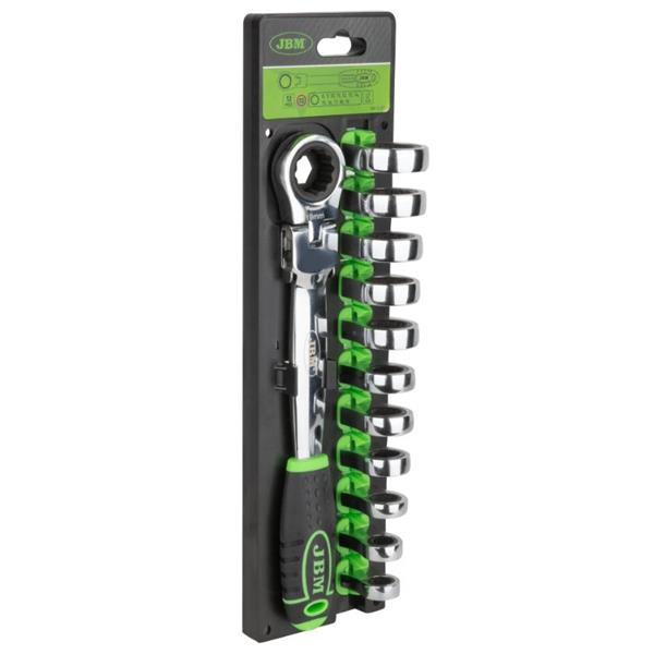 LLAVE TRINQUETE CABEZAL INTERCAMBIABLE -12 PCS-