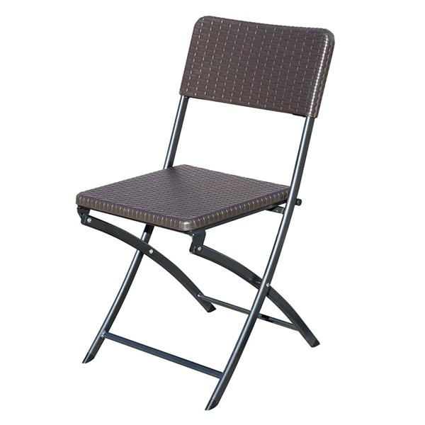 Silla polietileno ratan plegalbe, 2 unidades