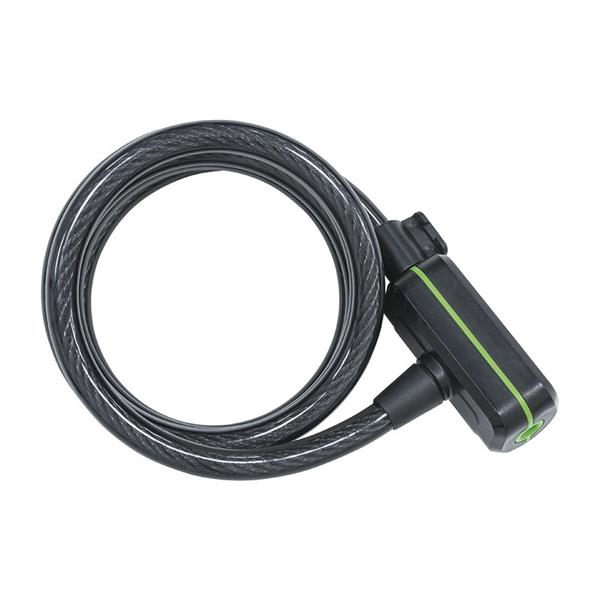 CANDADO CABLE ESPIRAL LLAVE 180 CM