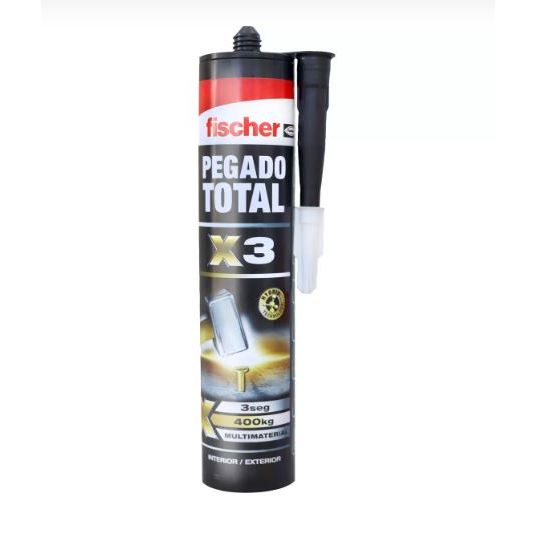 ADHESIVO MONTAJE PEGADO TOTAL X3 FISCHER 290 ML